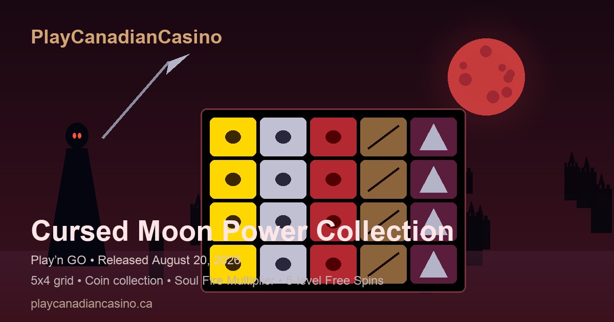 Play'n GO Haunts Ontario With Cursed Moon Power Collection — Gothic 5x4 Slot With Coin Collection, Soul Fire Multiplier and Free Spins Progression